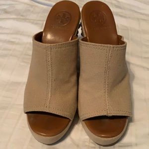 Tory Burch open toe wedges